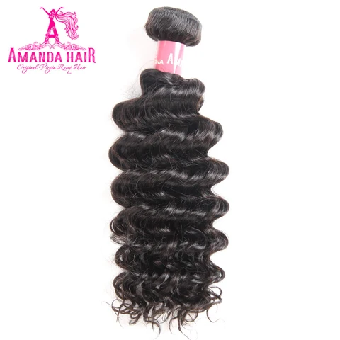 Amanda Hair Deep Wave Hair Bundle 100% Human Virgin Hair official product photo