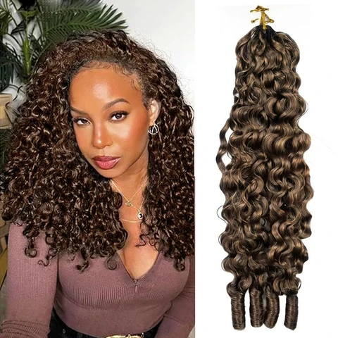 Geeta Hair Burmese Curly Brown Honey Blonde Light Auburn official product photo