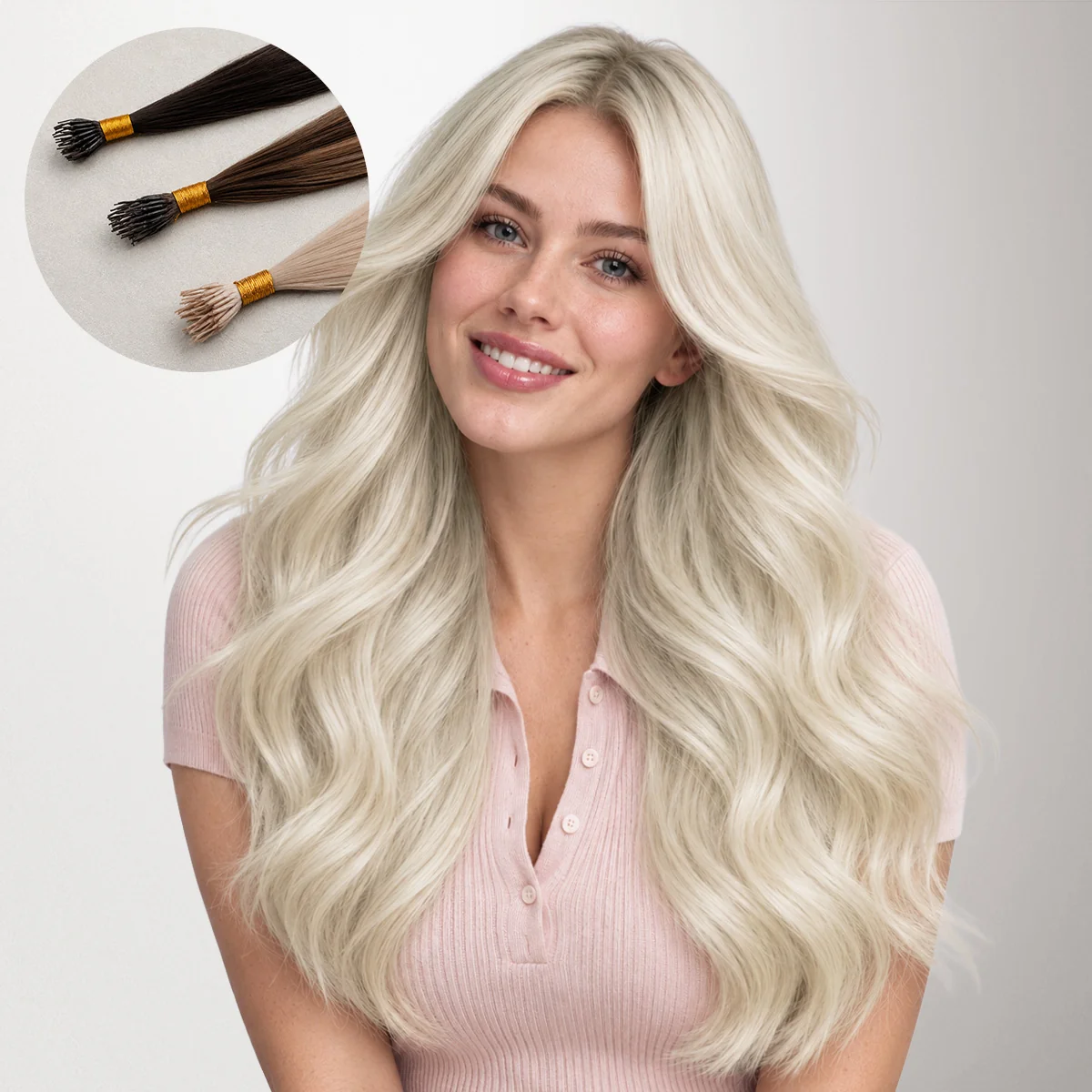 Goo Goo Hair Pure Platinum Blonde Sofgrip Nano Pro Tip Hair official product photo