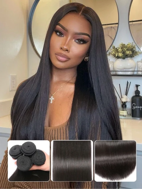 Klaiyi Hair Virgin Straight Hair One Bundle Deals official product photo