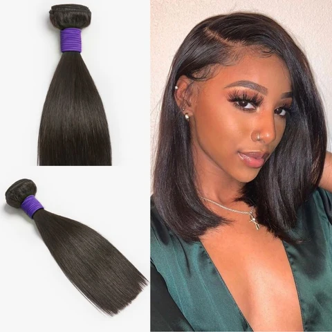 Luvme Hair 1Pc Straight 100% Virgin Brazilian Human Hair Bundle official product photo