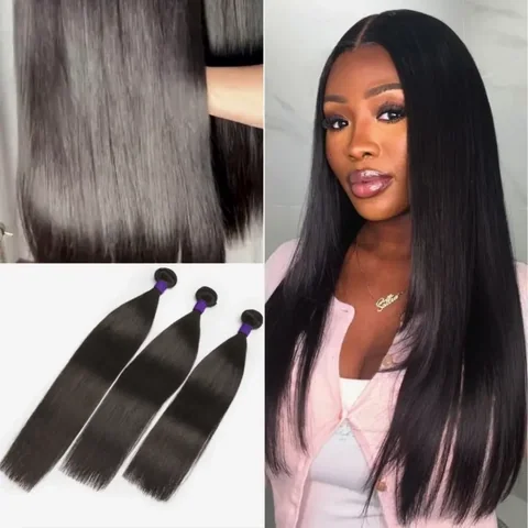 Luvme Hair Straight Body Wave 100% Virgin Human Hair Bundles official product photo
