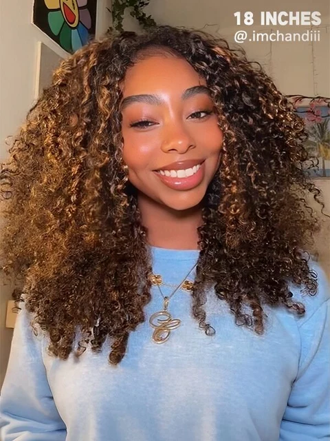 Wavymy Hair Highlight Kinky Curly Upgrade 3 1 Drawstring official product photo